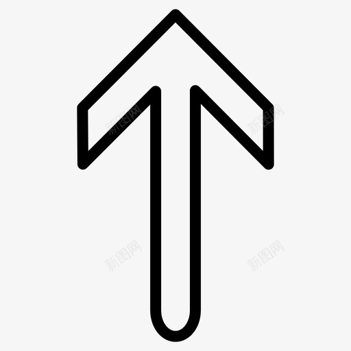 向上箭头方向图标svg_新图网 https://ixintu.com 向上 方向 箭头 箭头vol2 顶部