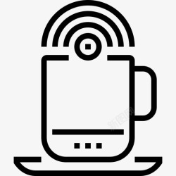 公共区域免费wifi免费wifi区域咖啡杯子图标高清图片
