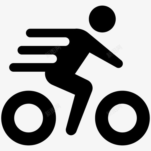 骑自行车骑快车速度自行车图标svg_新图网 https://ixintu.com 速度自行车 骑快车 骑自行车