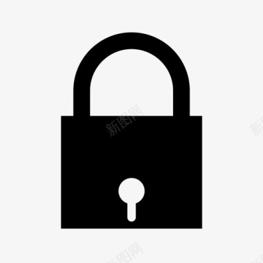 安全锁受保护安全图标图标