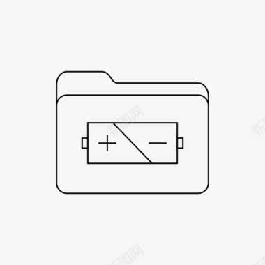 电池文件夹充电文件图标图标