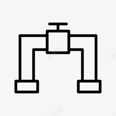 管道供水水龙头图标图标