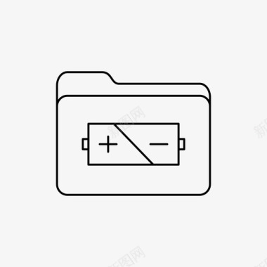 电池文件夹文件夹图标图标