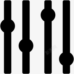 天津音乐字体图标混音器音频均衡器多媒体图标高清图片