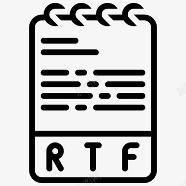 rtf文件富文本格式图标图标