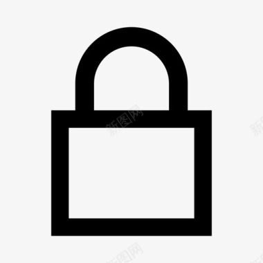 锁挂锁受保护图标图标