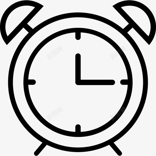 钟表闹钟计时器图标svg_新图网 https://ixintu.com 手表 教育线图标 计时器 钟表 闹钟