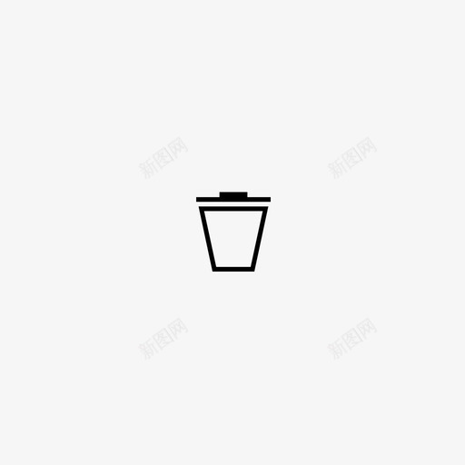 垃圾桶删除平台系统图标svg_新图网 https://ixintu.com 删除 垃圾桶 平台系统图标