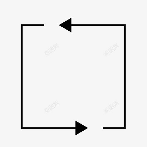 直角循环箭头方向循环箭头图标svg_新图网 https://ixintu.com 循环箭头 方向 直角循环箭头 重用