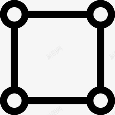 方形界面工具符号bigmug线线性图标图标