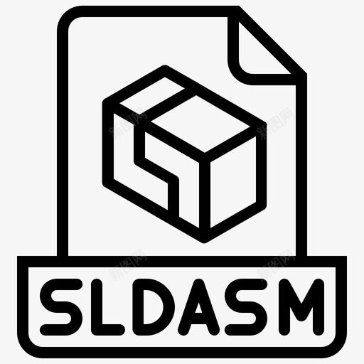 sldasm文件类型图标svg_新图网 https://ixintu.com sldasm solidworks程序集 文件 文件类型 类型