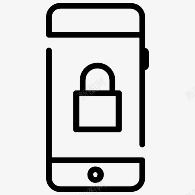手机锁锁密码锁图标图标