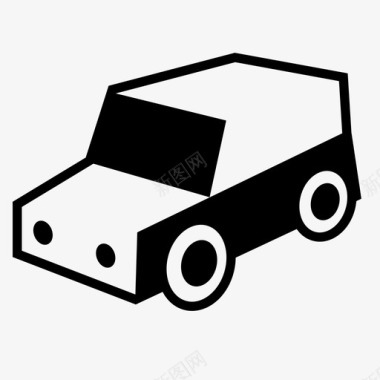 汽车驱动器玩具图标图标
