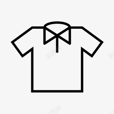 马球T恤时尚高尔夫衬衫图标图标