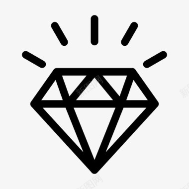 钻石钻石宝石高级图标图标
