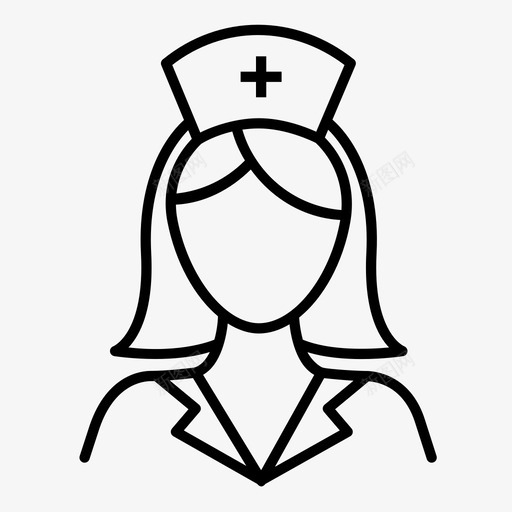 护士女护士医务助理图标svg_新图网 https://ixintu.com 保姆 医务助理 女护士 护士 职业