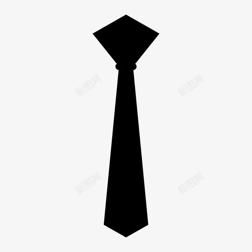 领带商务服装图标svg_新图网 https://ixintu.com 商务 服装 服装和配件 领带