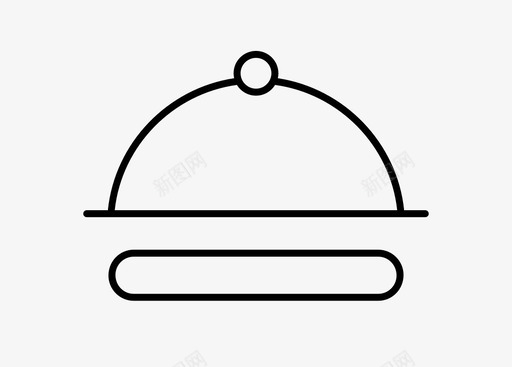 cloche送货食品图标图标