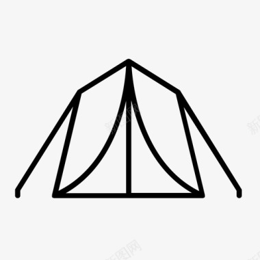 军事基地军队帐篷图标图标