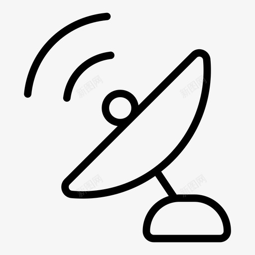 卫星天线遮蔽物空间图标svg_新图网 https://ixintu.com 卫星天线 空间 网络服务器概述 遮蔽物