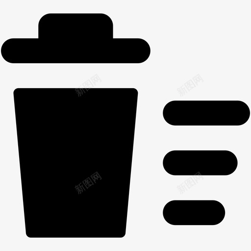 垃圾桶回收网页和用户界面字体图标svg_新图网 https://ixintu.com 回收 垃圾桶 网页和用户界面字体图标