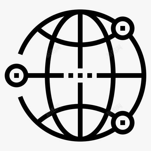 全球网络浏览器互联网图标svg_新图网 https://ixintu.com 世界 互联网 全球网络 浏览器 通信和连接