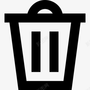 垃圾箱垃圾桶回收图标图标