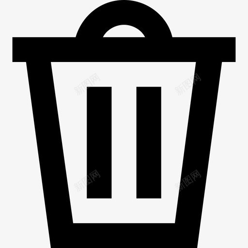 垃圾箱垃圾桶回收图标svg_新图网 https://ixintu.com 回收 垃圾桶 垃圾箱 线路必备图标2
