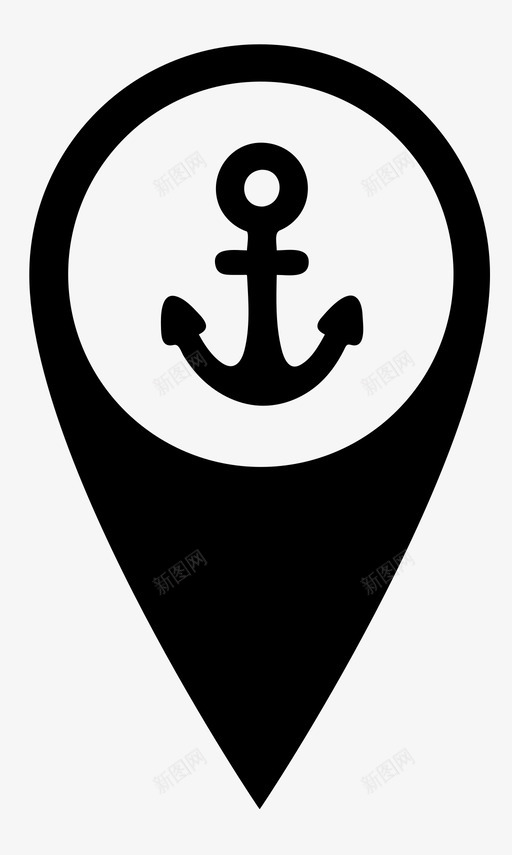 海军位置陆军地图图标svg_新图网 https://ixintu.com 地图 概念位置 海军位置 海洋 港口 陆军