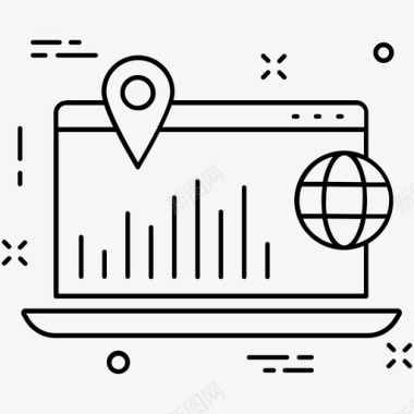 搜索引擎优化全球定位系统互联网图标图标