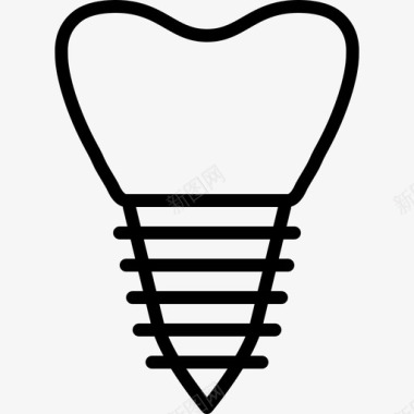 植入物牙医药物图标图标