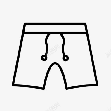 沙滩短裤夏季泳装图标图标