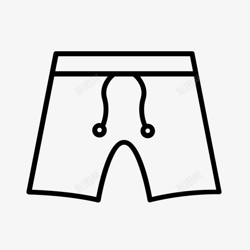 沙滩短裤夏季泳装图标svg_新图网 https://ixintu.com 夏季 沙滩短裤 泳装