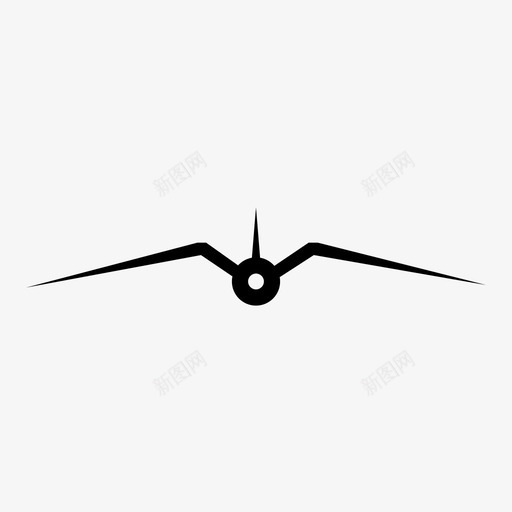 鸥翼飞机飞机翼图标svg_新图网 https://ixintu.com 机翼设计 飞机 飞机翼 鸥翼
