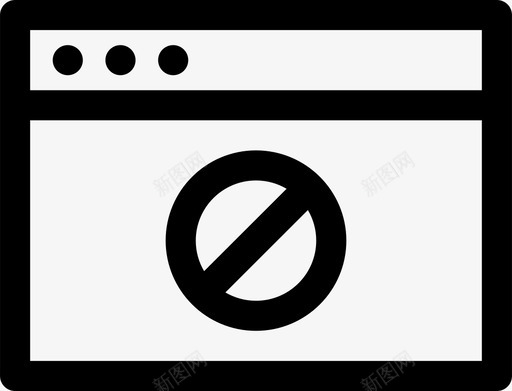 浏览器已拒绝已阻止计算机图标svg_新图网 https://ixintu.com internet 媒体 屏幕 已阻止 浏览器已拒绝 计算机