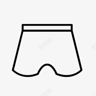 拳击短裤裤子睡衣图标图标