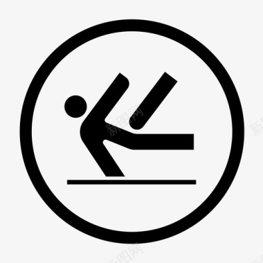 体操艺术竞赛跳跃图标图标