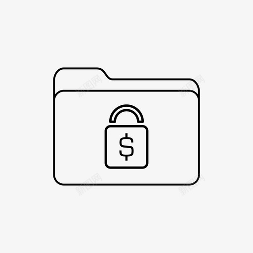 钱文件夹金融安全图标svg_新图网 https://ixintu.com 下载 文件夹 金融安全 钱文件夹
