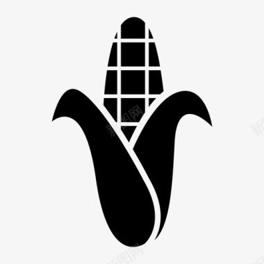 玉米农场食品图标图标