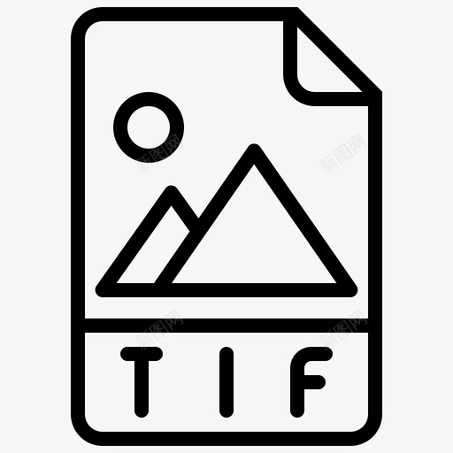 tif文件标记图像图标svg_新图网 https://ixintu.com tif 文件 文件类型 标记图像 类型