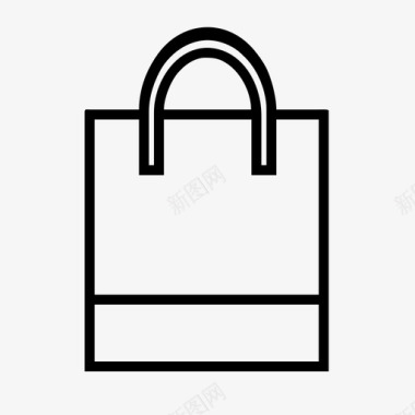 购物袋购物电子商务套装图标图标