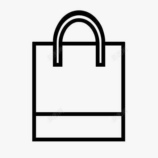 购物袋购物电子商务套装图标svg_新图网 https://ixintu.com 电子商务套装 购物 购物袋