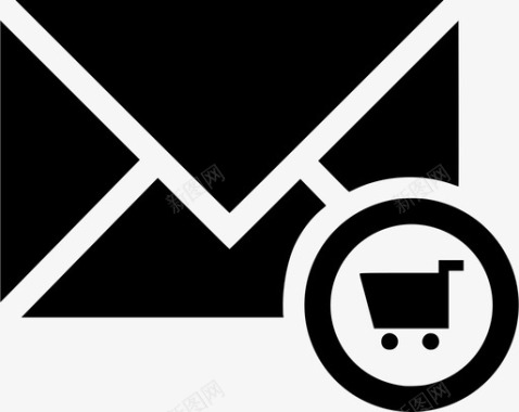 电子邮件购物车电子邮件收据电子邮件商品图标图标