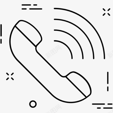 接收器通话通讯图标图标