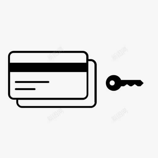 卡钥匙苹果支付通行证图标svg_新图网 https://ixintu.com 卡安全 卡钥匙 安全 密码 苹果支付 通行证