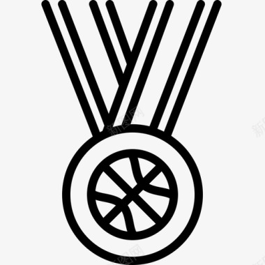 篮球奖章奖品运动图标图标