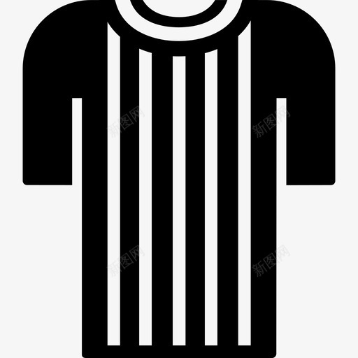 条纹运动T恤运动踢足球图标svg_新图网 https://ixintu.com 条纹运动T恤 踢足球 运动