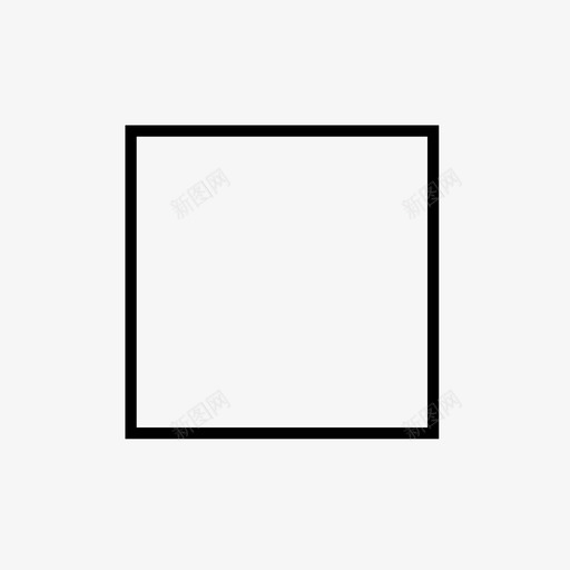 正方形几何多边形图标svg_新图网 https://ixintu.com 几何 多边形 形状 正方形 边