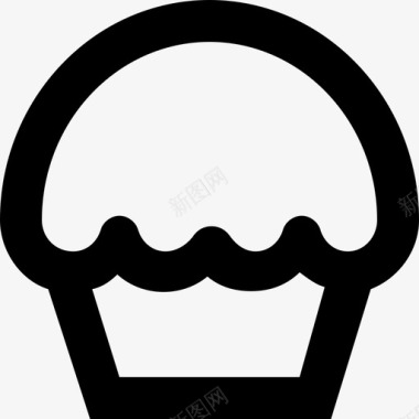 松饼杯形蛋糕甜点图标图标
