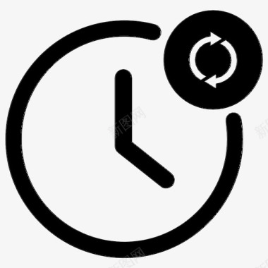 刷新时钟历史记录时间图标图标